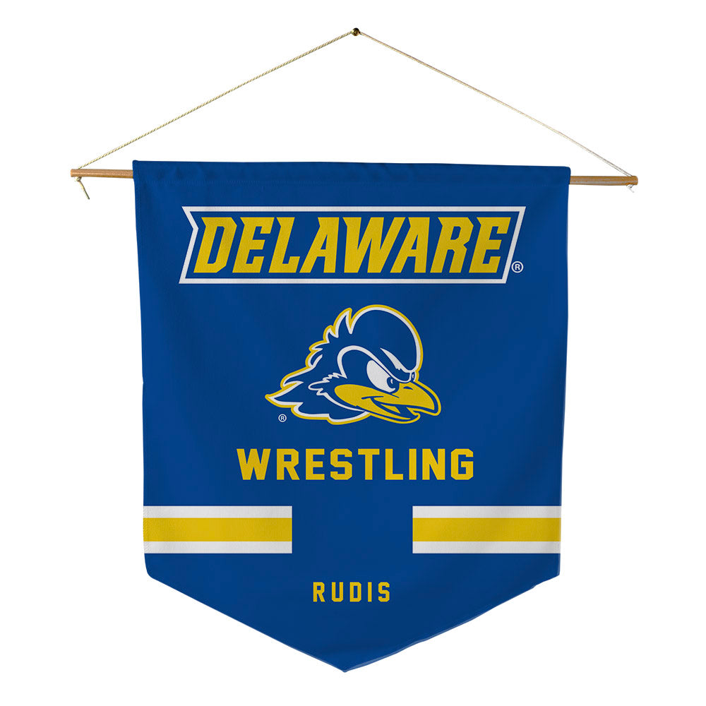Delaware - Wrestling : Mathew Rudis - Pennant - 18" x 21"-0