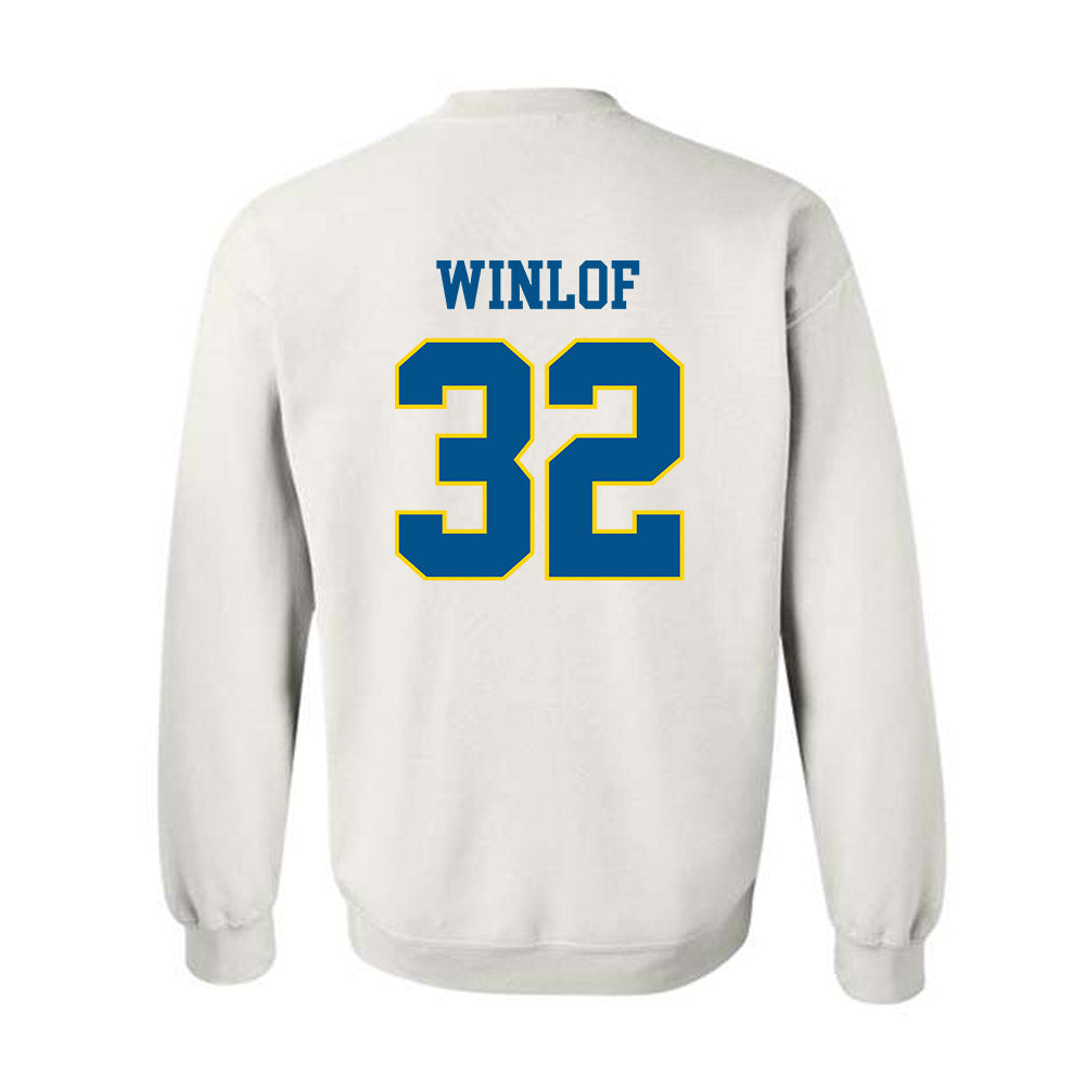 Delaware - Men's D2 Ice Hockey : Evan Winlof - Crewneck Sweatshirt-1