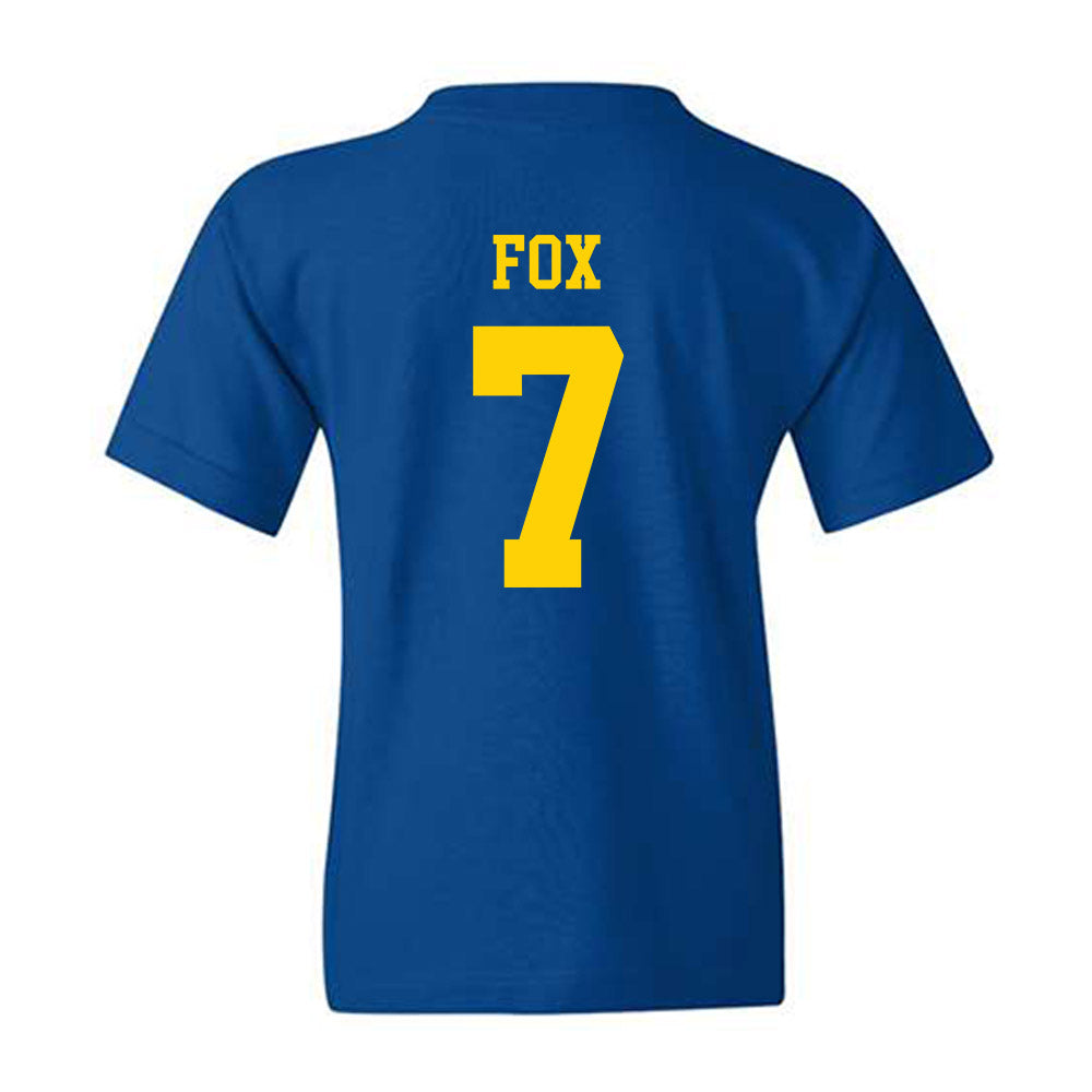 Delaware - Men's D2 Ice Hockey : Justin Fox - Youth T-Shirt-1