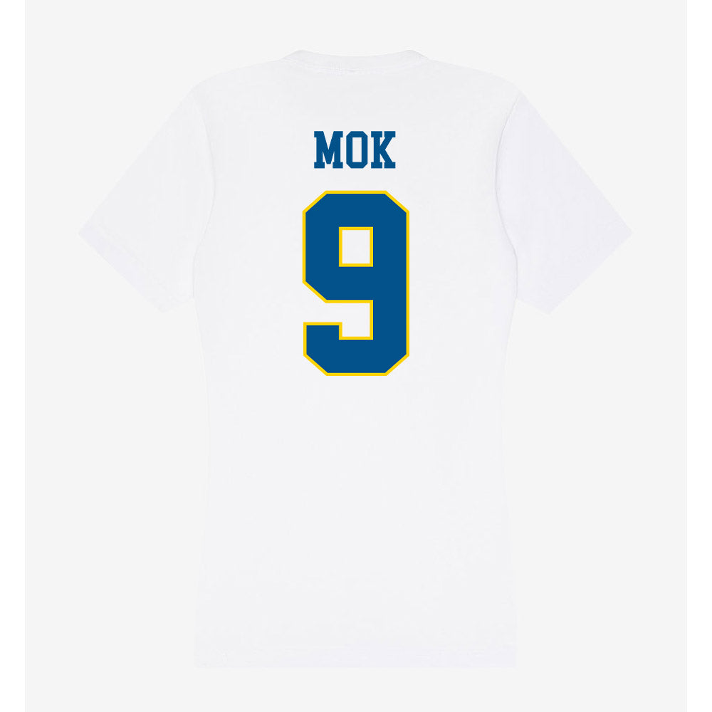 Delaware - Flag Football : Megan Mok - Women's V-Neck T-Shirt-1