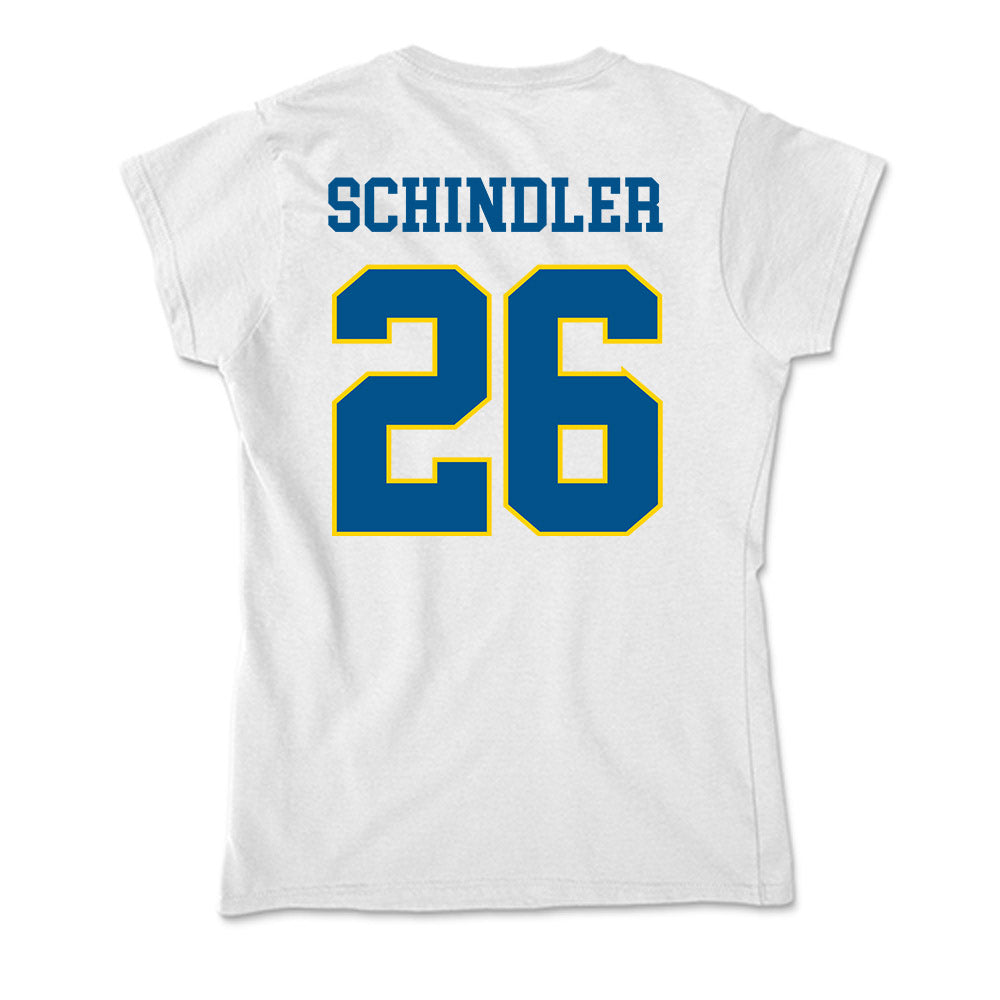 Delaware - Women's Ice Hockey : Nancy Schindler - Soft Style Women’s T-Shirt-1