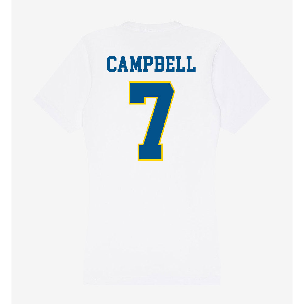 Delaware - Flag Football : Amara Campbell - Women's V-Neck T-Shirt-1