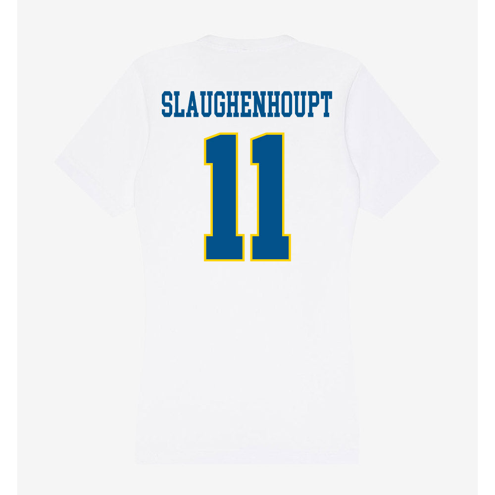 Delaware - Flag Football : Ava Slaughenhoupt - Women's V-Neck T-Shirt-1