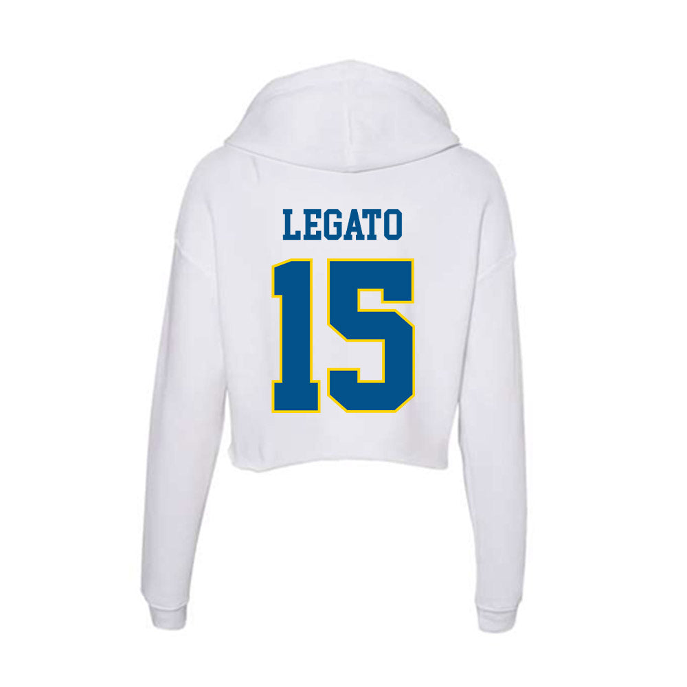 Delaware - Men's D2 Ice Hockey : Joseph Legato - Women's Crop Fleece Hoodie-1