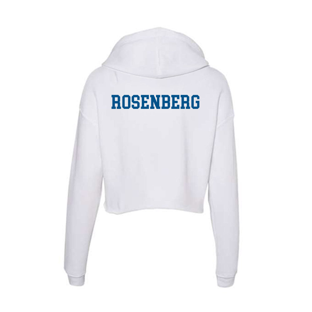 Delaware - Wrestling : Jonathon Rosenberg - Women's Crop Fleece Hooded Sweatshirt-1