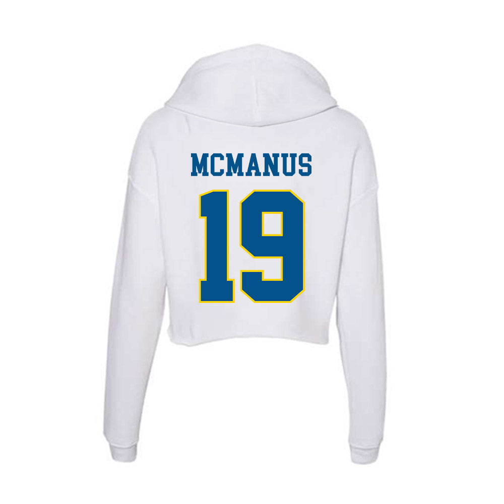 Delaware - Men's D2 Ice Hockey : Owen McManus - Women's Crop Fleece Hoodie-1