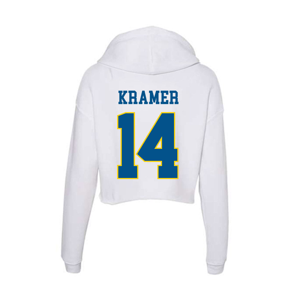 Delaware - Men's D2 Ice Hockey : Brian Kramer - Women's Crop Fleece Hoodie-1