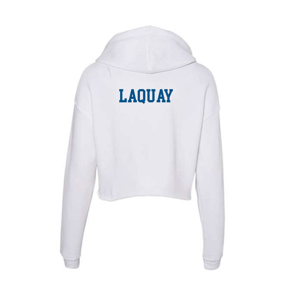 Delaware - Synchronized Skating : Erin LaQuay - Women's Crop Fleece Hoodie-1