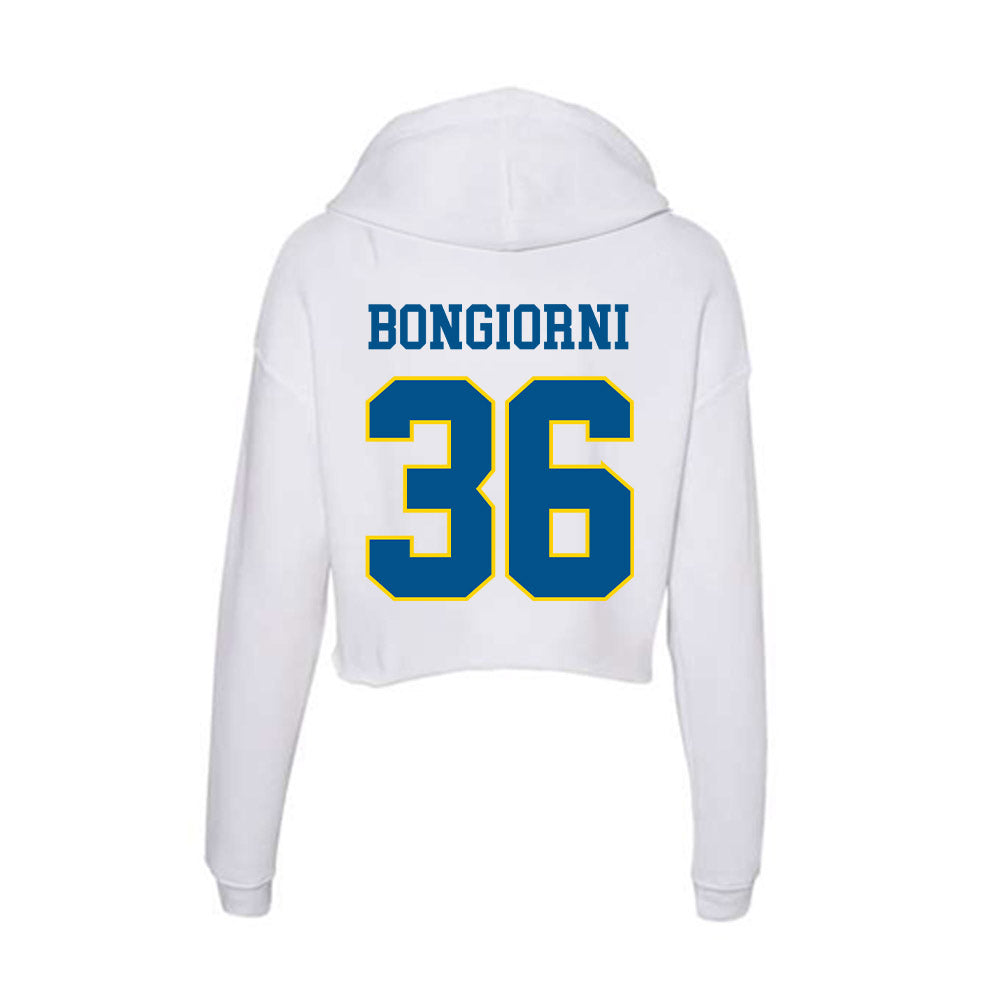 Delaware - Women's Ice Hockey : Olivia Bongiorni - Women's Crop Fleece Hoodie-1
