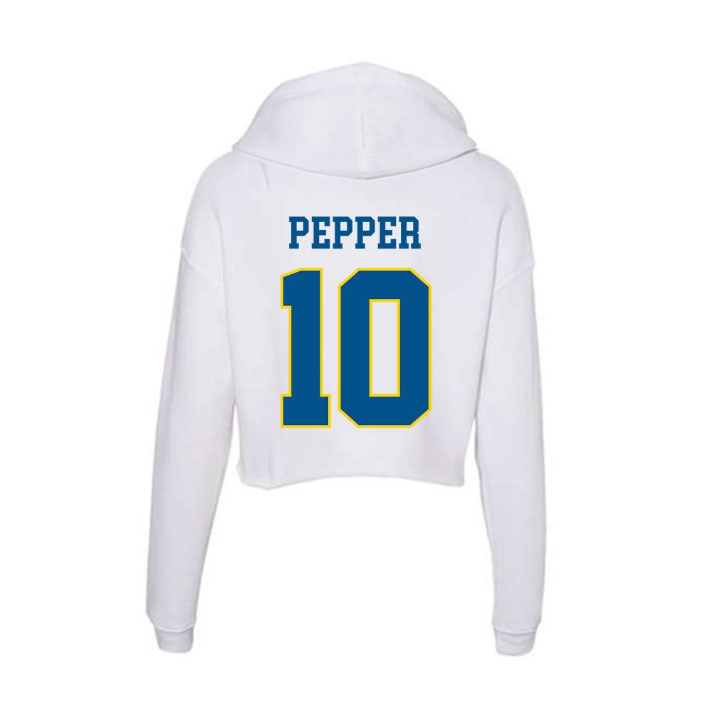 Delaware - Women's Ice Hockey : Alexa Pepper - Women's Crop Fleece Hoodie-1