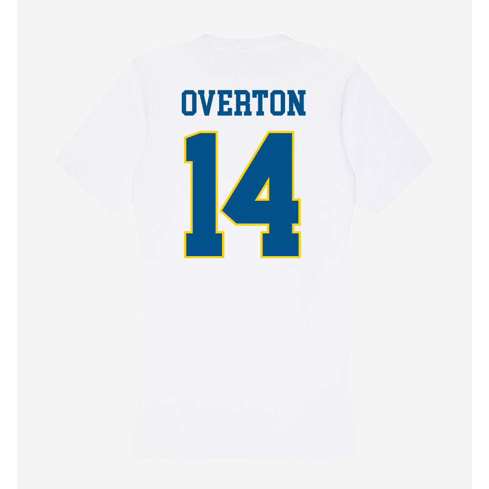 Delaware - Flag Football : Danielle Overton - Women's V-Neck T-Shirt-1