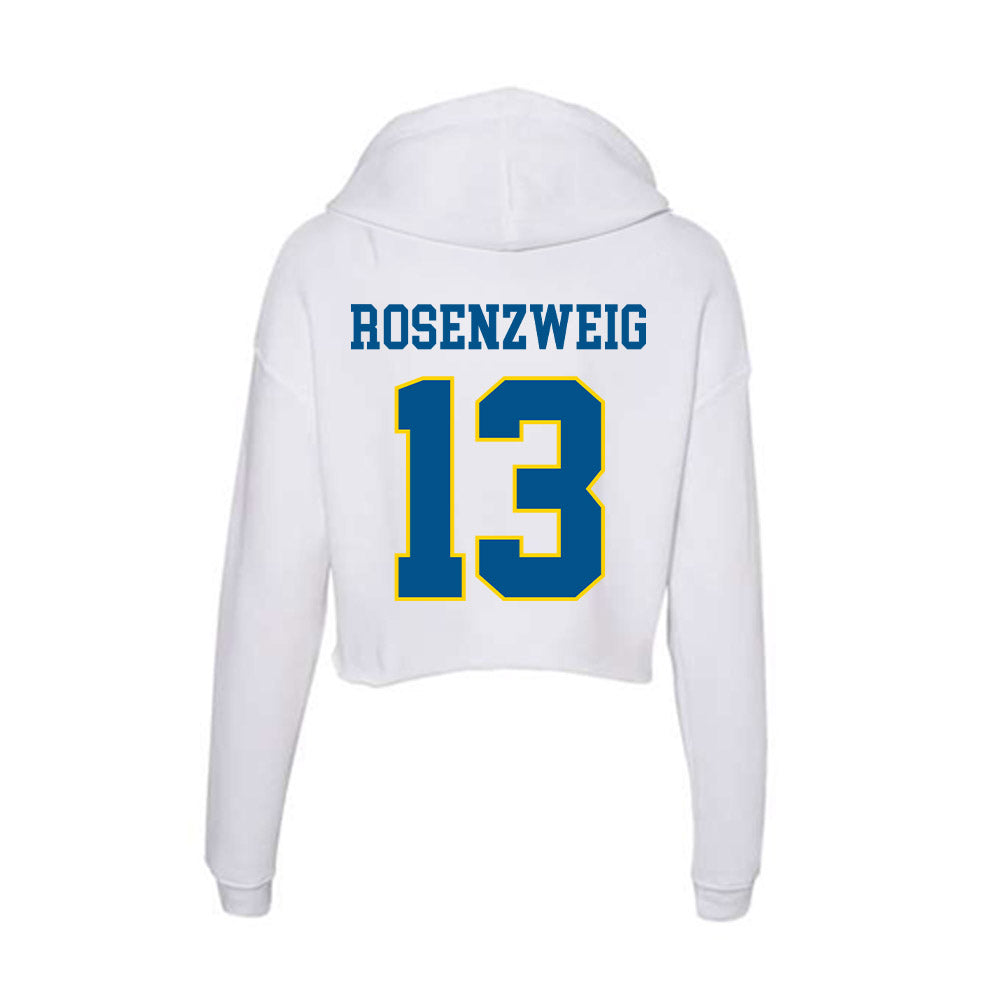 Delaware - Women's Ice Hockey : Molly Rosenzweig - Women's Crop Fleece Hoodie-1