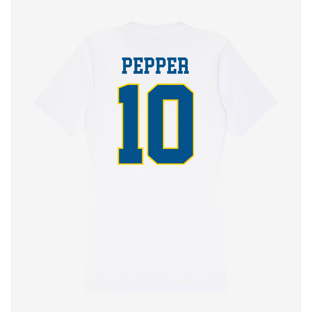 Delaware - Women's Ice Hockey : Alexa Pepper - Women's V-Neck T-Shirt-1