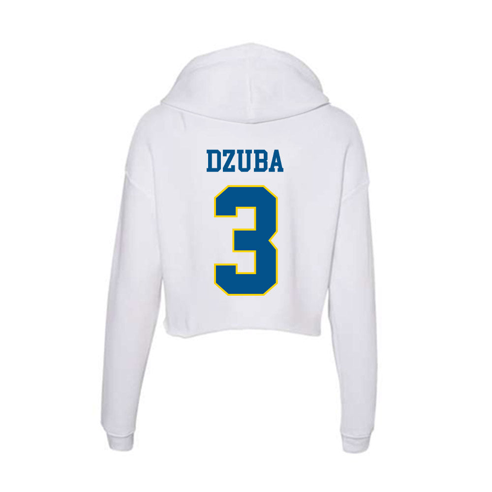 Delaware - Flag Football : Brianne Dzuba - Women's Crop Fleece Hoodie-1