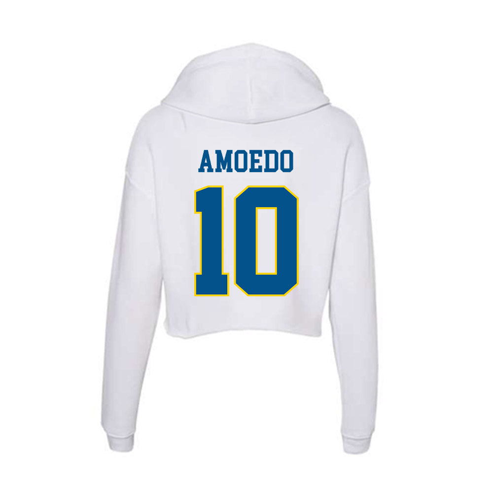 Delaware - Flag Football : Alexis Amoedo - Women's Crop Fleece Hoodie-1