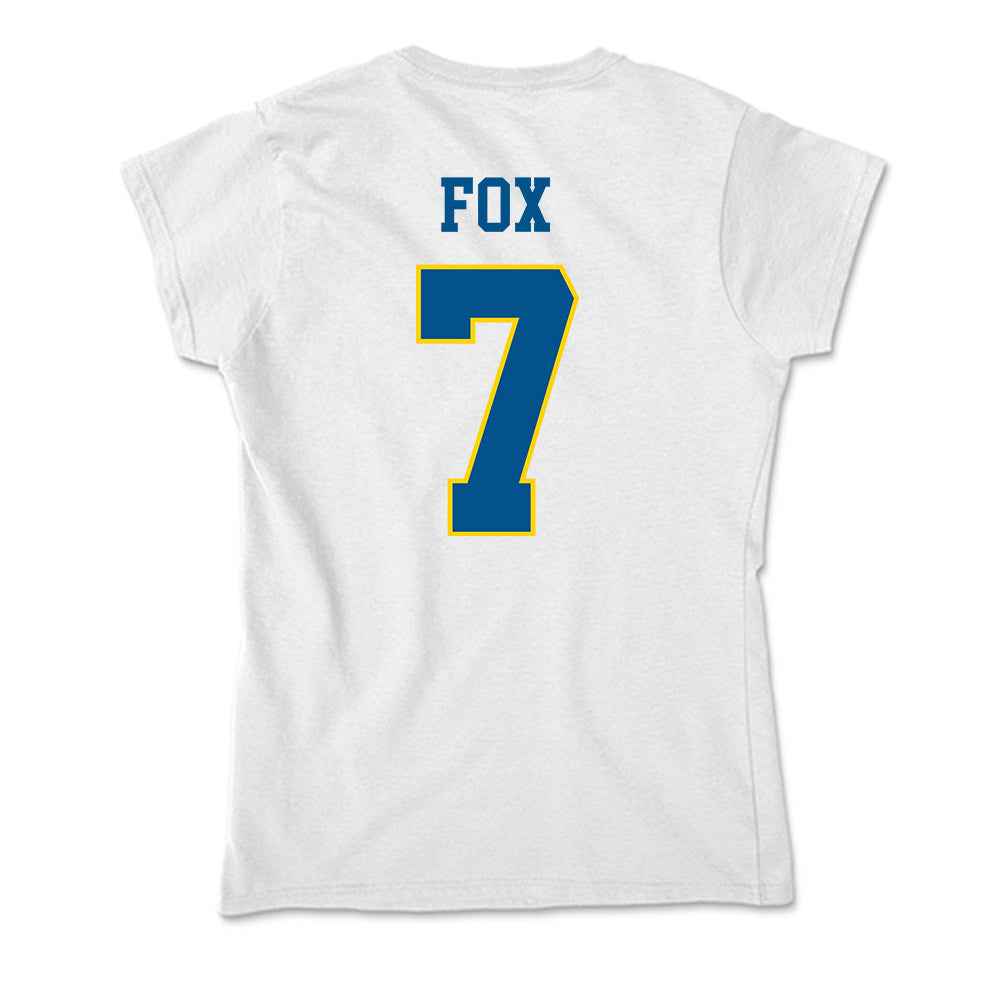 Delaware - Men's D2 Ice Hockey : Justin Fox - Soft Style Women’s T-Shirt-1