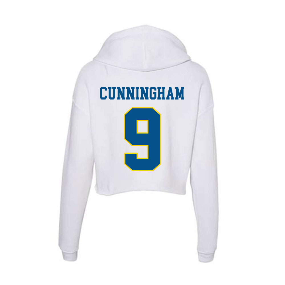 Delaware - Men's D2 Ice Hockey : Owen Cunningham - Women's Crop Fleece Hoodie-1