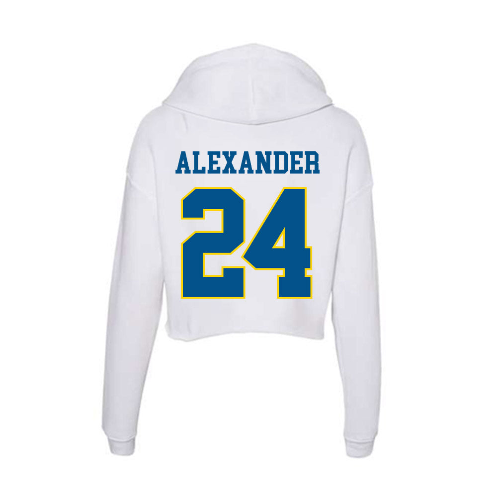 Delaware - Women's Ice Hockey : Jamiyah Alexander - Women's Crop Fleece Hoodie-1