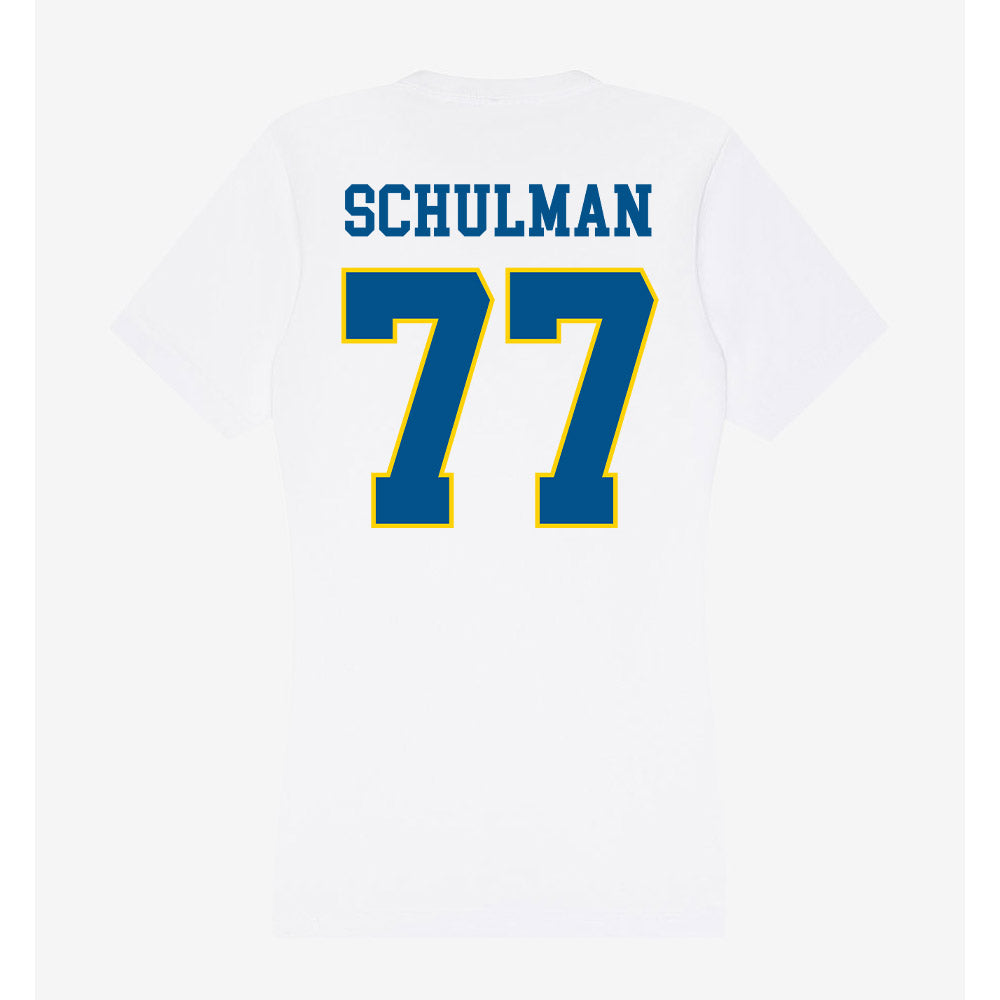 Delaware - Women's Ice Hockey : Taylor Schulman - Women's V-Neck T-Shirt-1