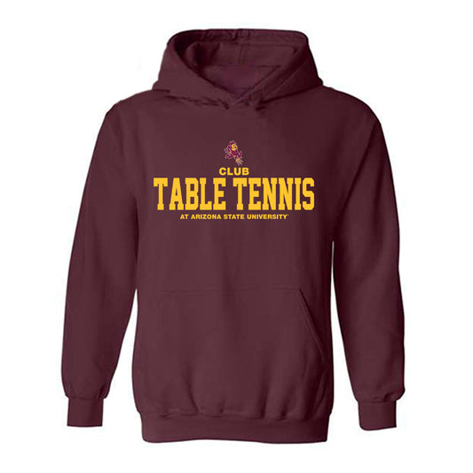 Arizona State - Club Table Tennis : Classic Shersey Hooded Sweatshirt