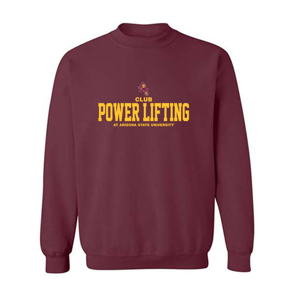 Arizona State - Club Power Lifting : Classic Shersey Crewneck Sweatshirt