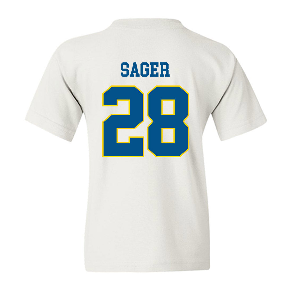 Delaware - Men's D2 Ice Hockey : Chris Sager - Youth T-Shirt-1
