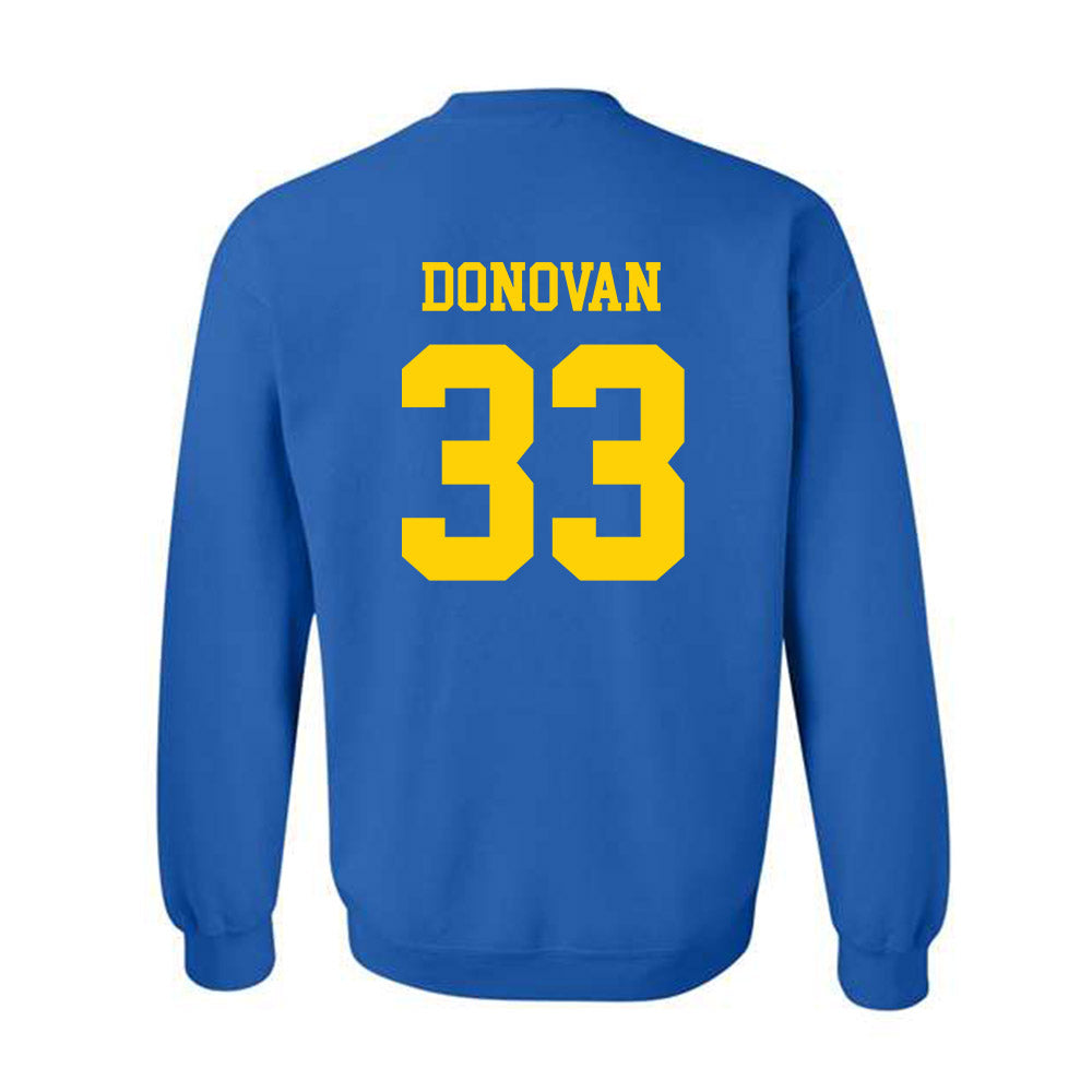 Delaware - Men's D2 Ice Hockey : Aaron Donovan - Crewneck Sweatshirt-1