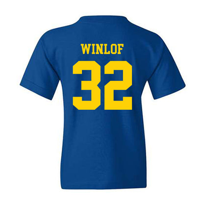 Delaware - Men's D2 Ice Hockey : Evan Winlof - Youth T-Shirt-1