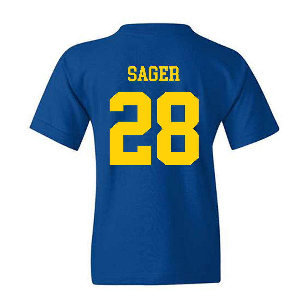 Delaware - Men's D2 Ice Hockey : Chris Sager - Youth T-Shirt-1