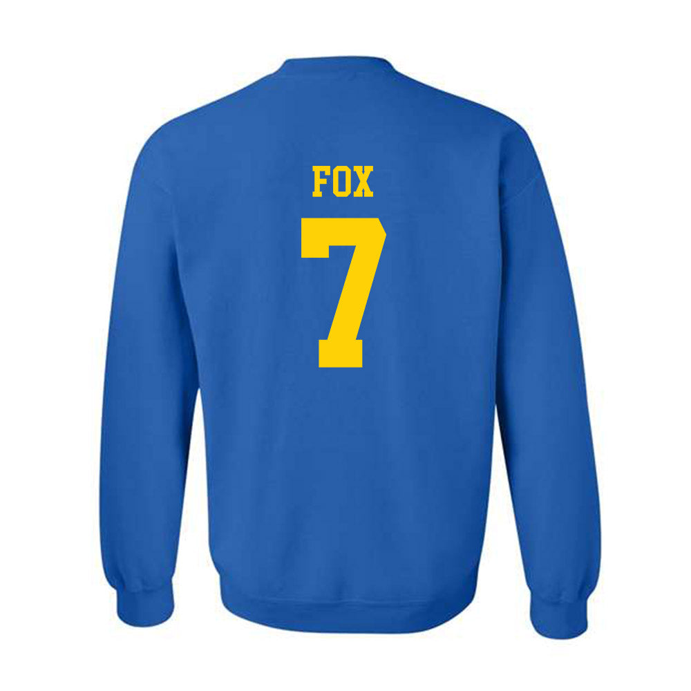 Delaware - Men's D2 Ice Hockey : Justin Fox - Crewneck Sweatshirt-1