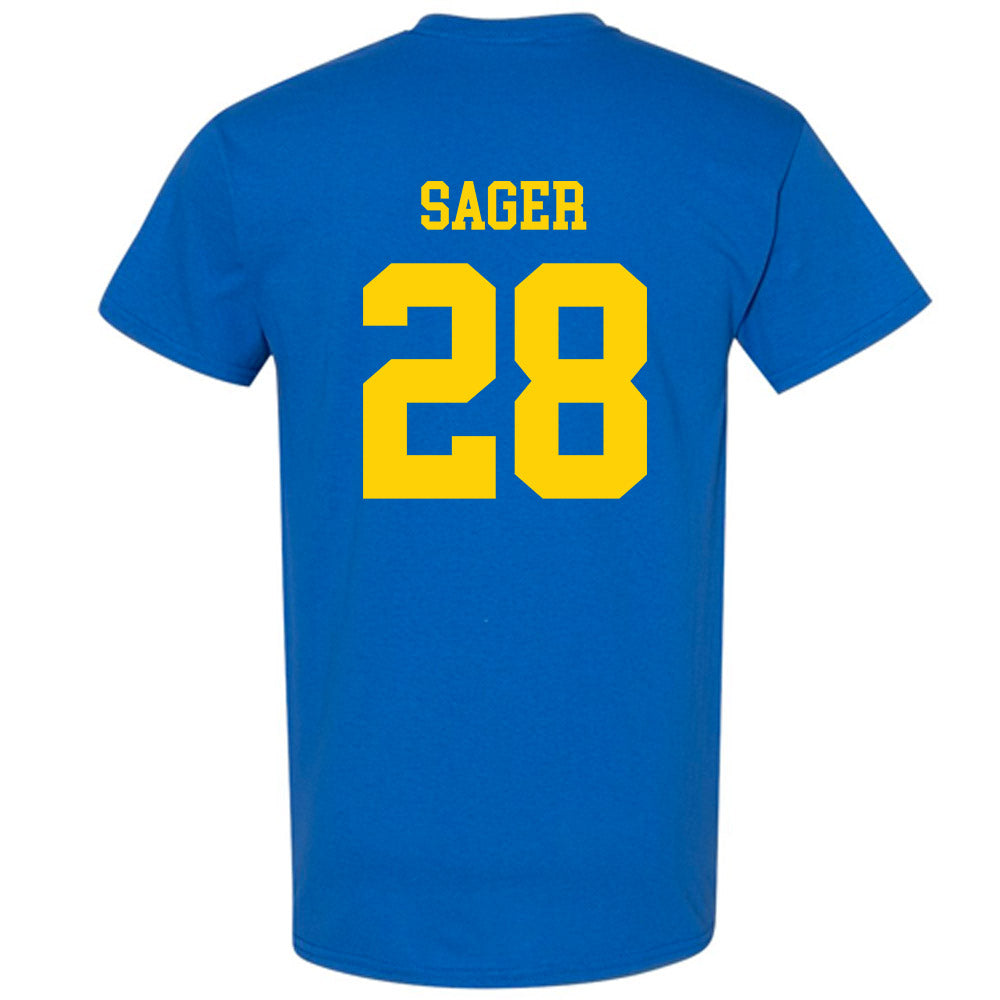 Delaware - Men's D2 Ice Hockey : Chris Sager - T-Shirt-1