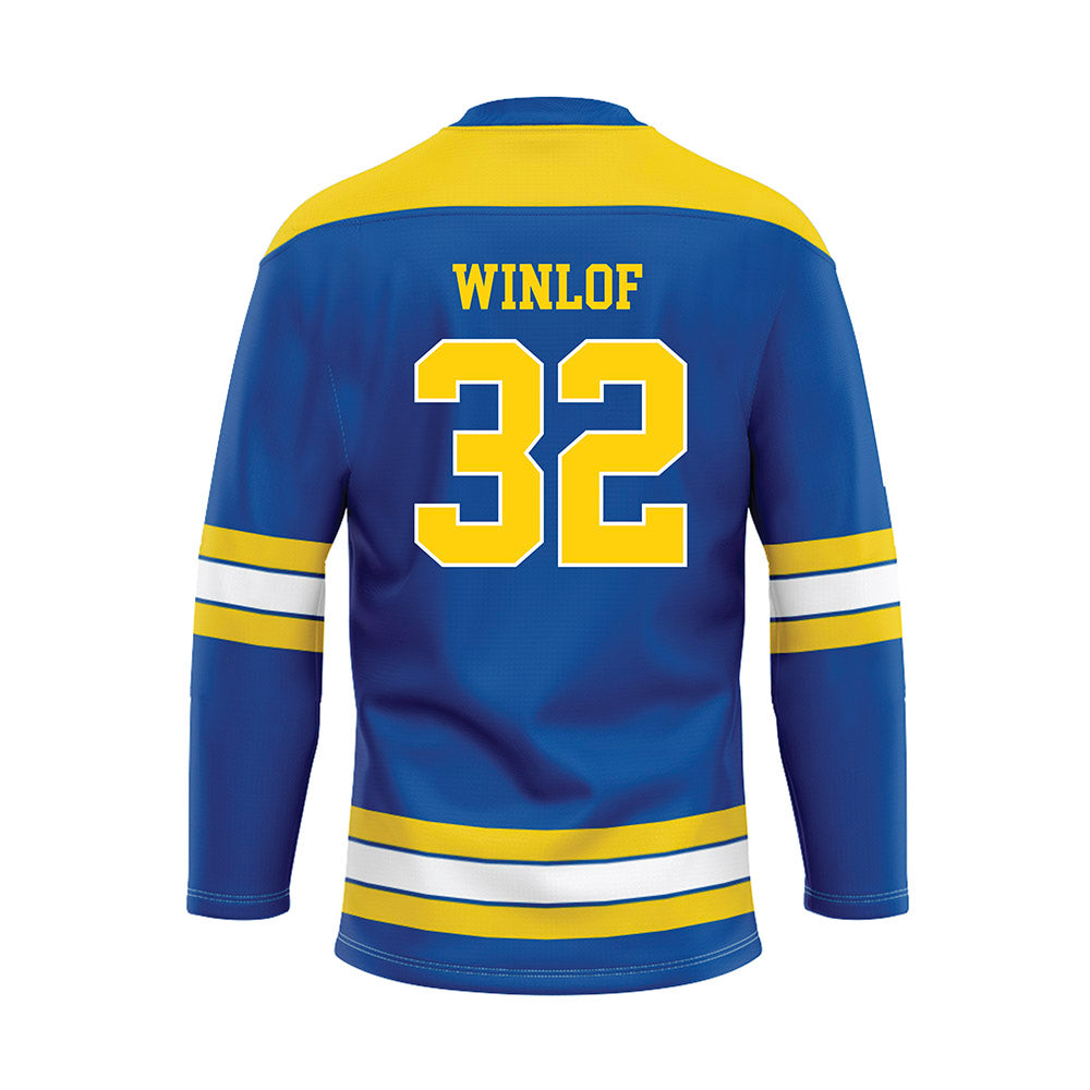 Delaware - Men's D2 Ice Hockey : Evan Winlof - Hockey Jersey-1