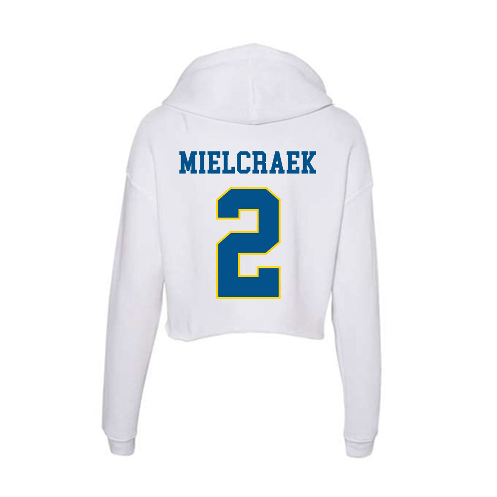 Delaware - Men's D2 Ice Hockey : Cj Mielcraek - Women's Crop Fleece Hoodie-1