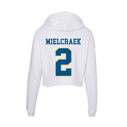 Delaware - Men's D2 Ice Hockey : Cj Mielcraek - Women's Crop Fleece Hoodie-1