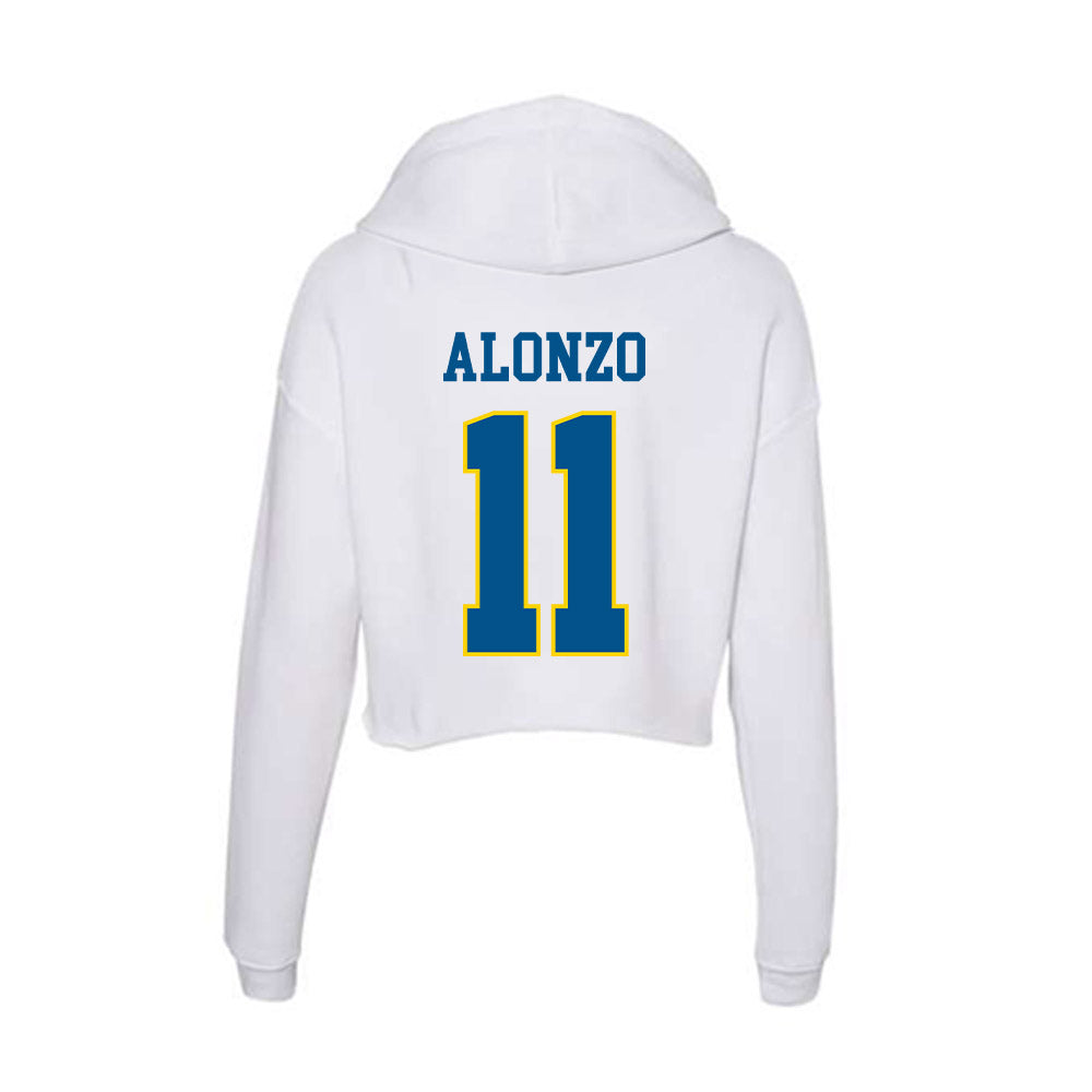 Delaware - Women's Rugby : Kelsey Alonzo - Women's Crop Fleece Hoodie-1
