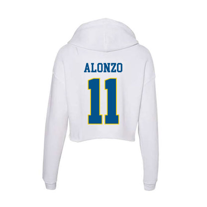 Delaware - Women's Rugby : Kelsey Alonzo - Women's Crop Fleece Hoodie-1