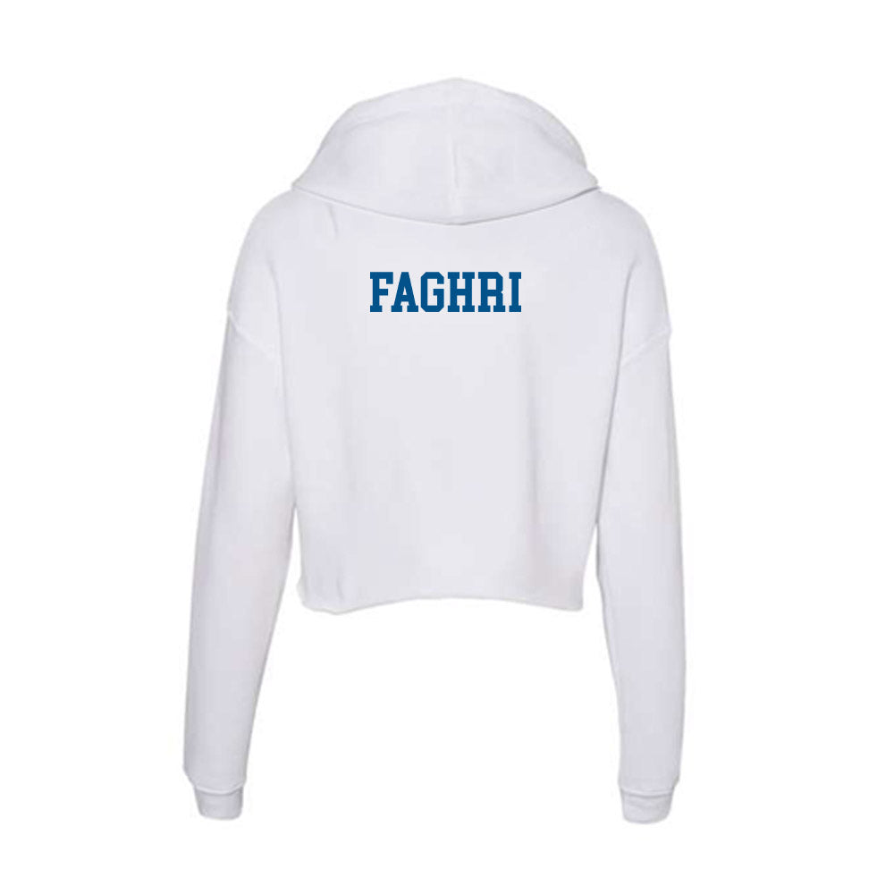 Delaware - Figure Skating : Maral Faghri - Women's Crop Fleece Hoodie-1
