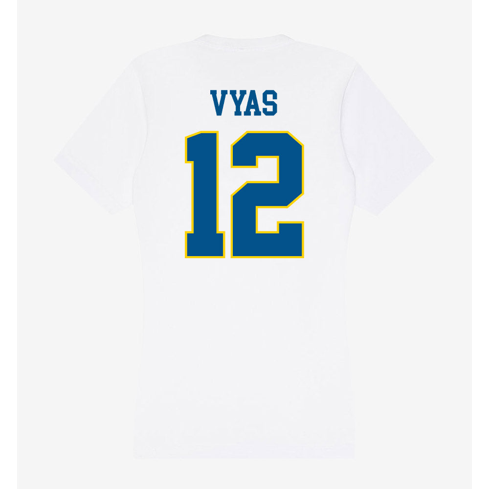 Delaware - Women's Rugby : Ishani Vyas - Women's V-Neck T-Shirt-1