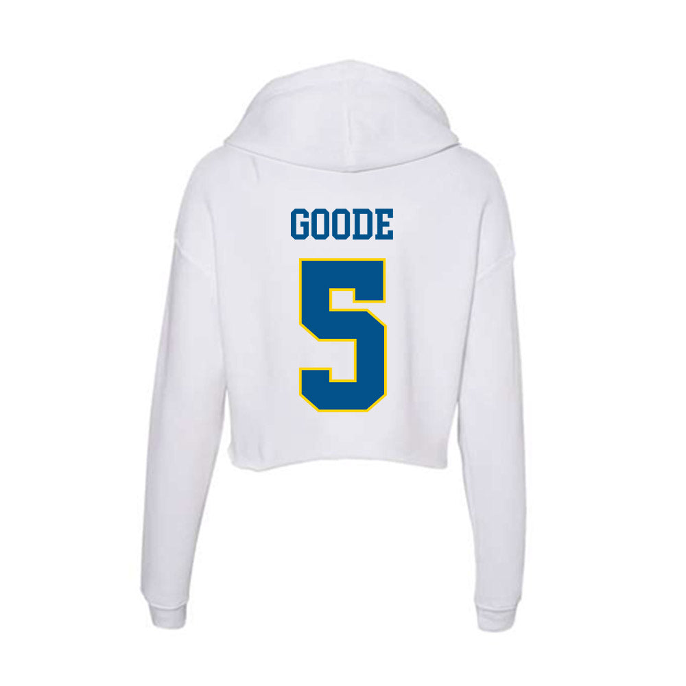 Delaware - Flag Football : Danielle Goode - Women's Crop Fleece Hoodie-1