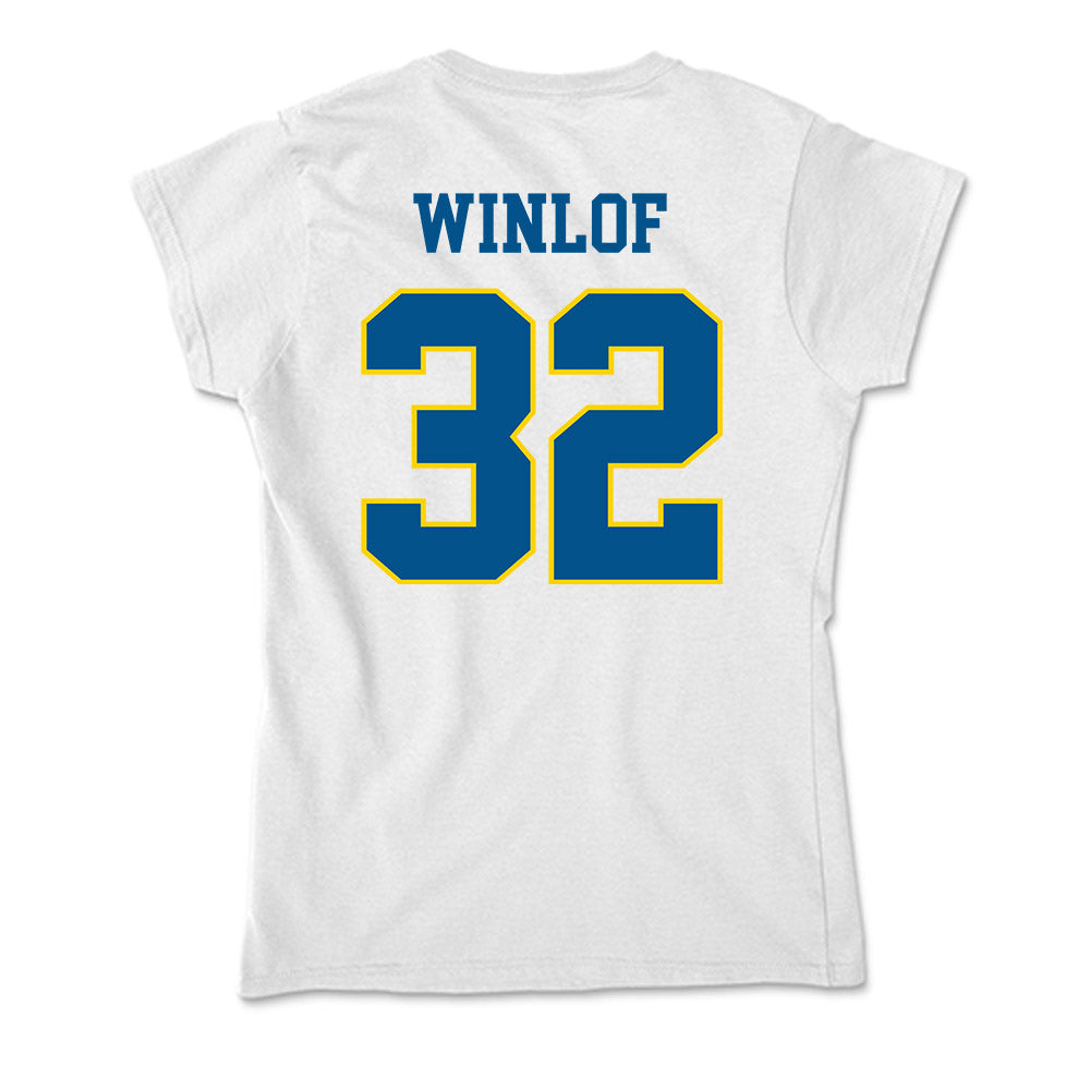 Delaware - Men's D2 Ice Hockey : Evan Winlof - Soft Style Women’s T-Shirt-1