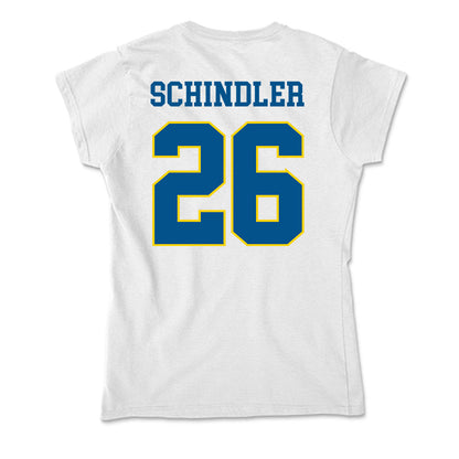 Delaware - Women's Ice Hockey : Nancy Schindler - Soft Style Women’s T-Shirt-1