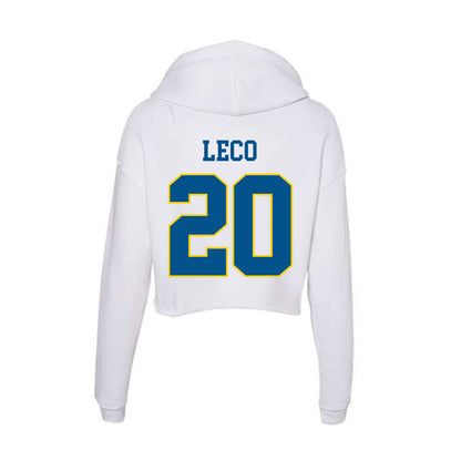 Delaware - Women's Rugby : Emily Leco - Women's Crop Fleece Hoodie-1