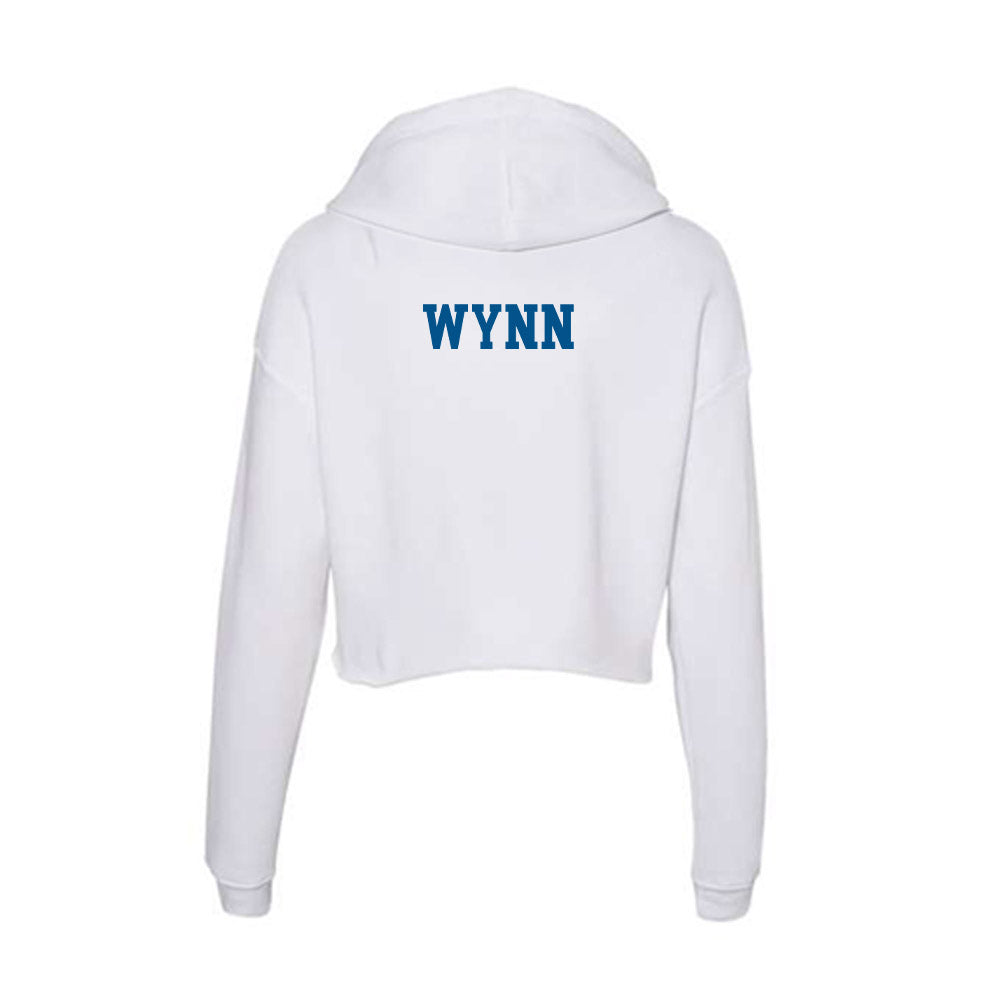 Delaware - Crew : Maddy Wynn - Women's Crop Fleece Hooded Sweatshirt-1