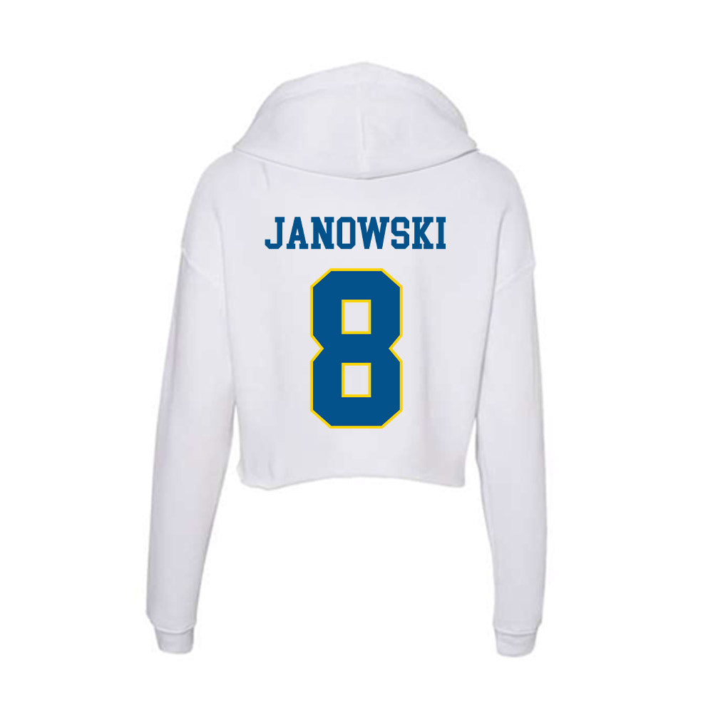 Delaware - Women's Ice Hockey : Julia Janowski - Women's Crop Fleece Hoodie-1