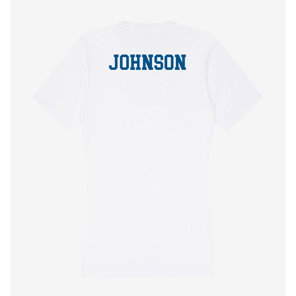 Delaware - Synchronized Skating : Cyana Johnson - Women's V-Neck T-Shirt-1