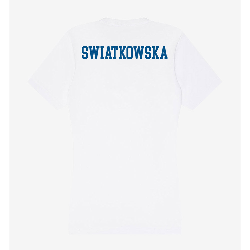 Delaware - Figure Skating : Carolina Swiatkowska - Women's V-Neck T-Shirt-1