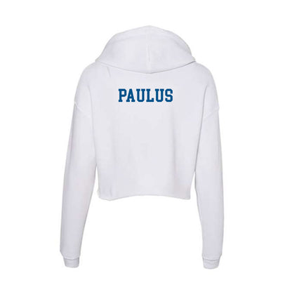Delaware - Women's Rugby : Kendall Paulus - Women's Crop Fleece Hoodie-1