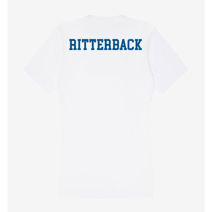 Delaware - Wrestling : Bobby Ritterback - Women's V-Neck T-Shirt-1
