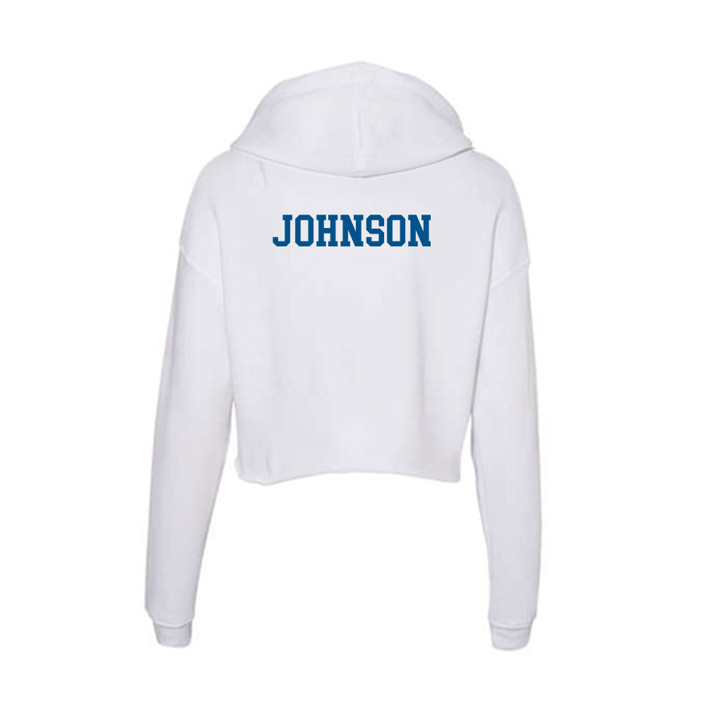 Delaware - Synchronized Skating : Cyana Johnson - Women's Crop Fleece Hoodie-1