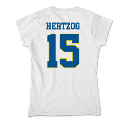 Delaware - Women's Ice Hockey : Ella Hertzog - Soft Style Women’s T-Shirt-1